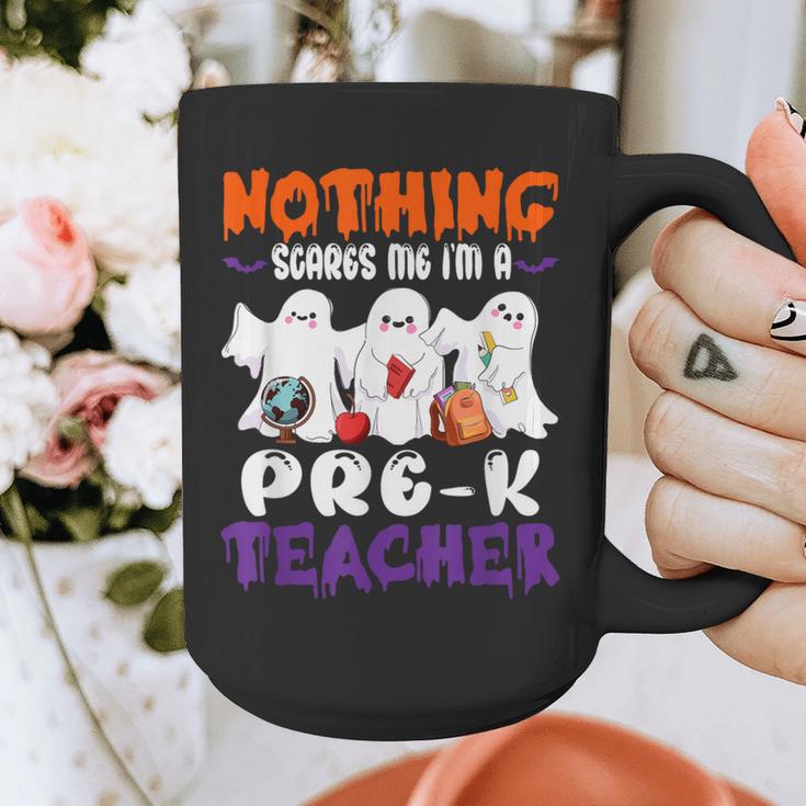 Nothing Scares Me I'm A Pre-K Teacher Halloween Ghosts Graphic Print Coffee Mug, funny design Nothing Scares Me I'm A Pre-K Teacher Halloween Ghosts Graphic Print Coffee Mug, funny design