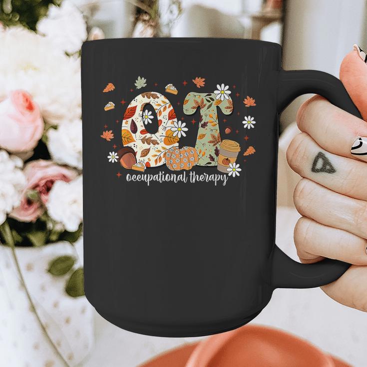 Occupational Therapy Fall Autumn Pumpkin Flower OTA Teacher Graphic Print Coffee Mug, funny design Occupational Therapy Fall Autumn Pumpkin Flower OTA Teacher Graphic Print Coffee Mug, funny design