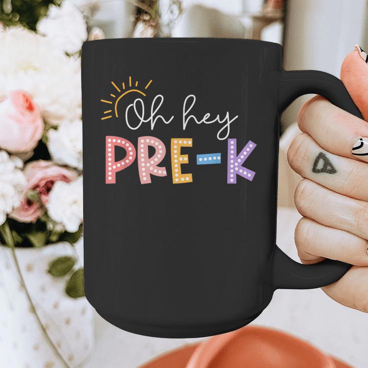 Oh Hey Pre K Student Teacher Happy First Day Back To School Graphic Print Coffee Mug, funny design Oh Hey Pre K Student Teacher Happy First Day Back To School Graphic Print Coffee Mug, funny design