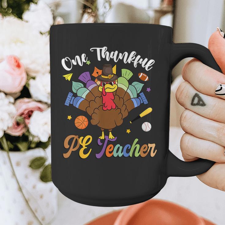 One Thankful PE Teacher Turkey Thanksgiving -Adults & Kids Classic Fit Polyester 100 Short Sleeve Graphic Print Coffee Mug, Pe Teacher Gifts, funny design One Thankful PE Teacher Turkey Thanksgiving -Adults & Kids Classic Fit Polyester 100 Short Sleeve Graphic Print Coffee Mug, Pe Teacher Gifts, funny design