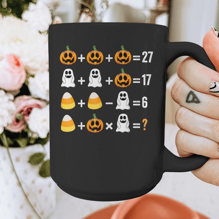 Order Of Operations Quiz Pumpkin Halloween Math Teacher Graphic Print Coffee Mug, funny design