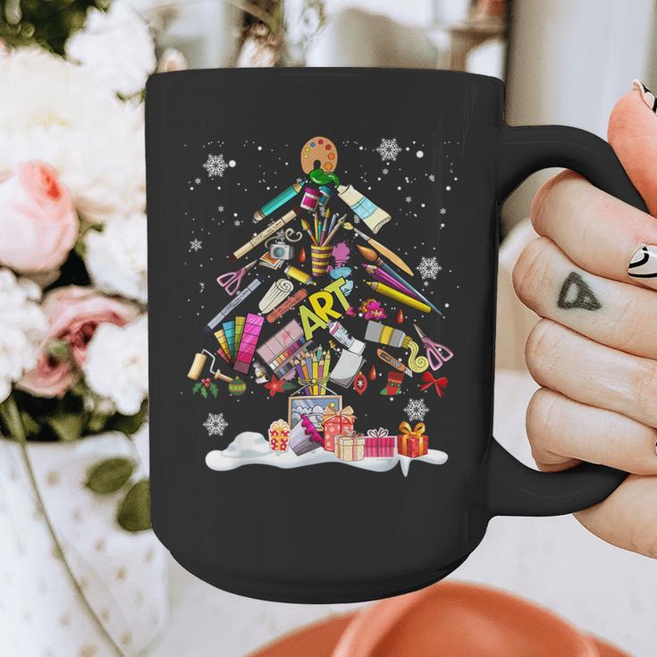 Paintbrush Christmas Tree Decor Xmas For Artist Art Teacher For Men Women Graphic Print Coffee Mug, funny design Paintbrush Christmas Tree Decor Xmas For Artist Art Teacher For Men Women Graphic Print Coffee Mug, funny design