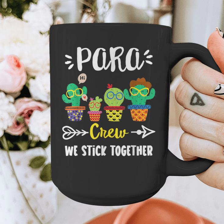 PARA Crew School Cactus Team PARA Teacher Squad For Men Women Kids Graphic Print Coffee Mug, funny design