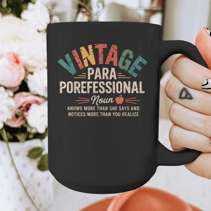 Paraprofessional Vintage Para Teacher 60s 70s 80s Graphic Print Coffee Mug, funny design Paraprofessional Vintage Para Teacher 60s 70s 80s Graphic Print Coffee Mug, funny design