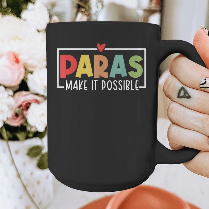 Paras Make It Possible Teacher Paraprofessional Paraeducator Graphic Print Coffee Mug, funny design Paras Make It Possible Teacher Paraprofessional Paraeducator Graphic Print Coffee Mug, funny design