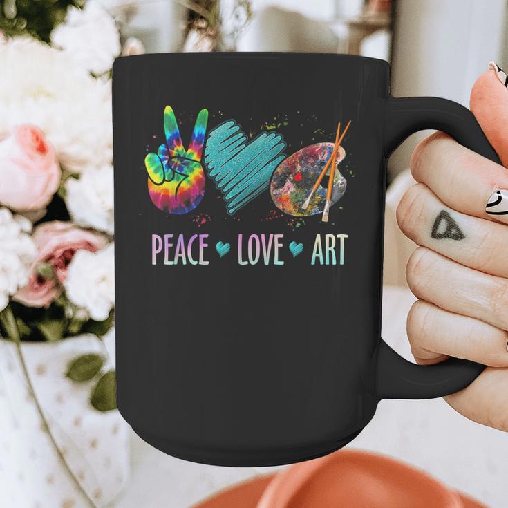 Peace Love Art Painting Palette Art Teacher Graphic Print Coffee Mug, funny design Peace Love Art Painting Palette Art Teacher Graphic Print Coffee Mug, funny design