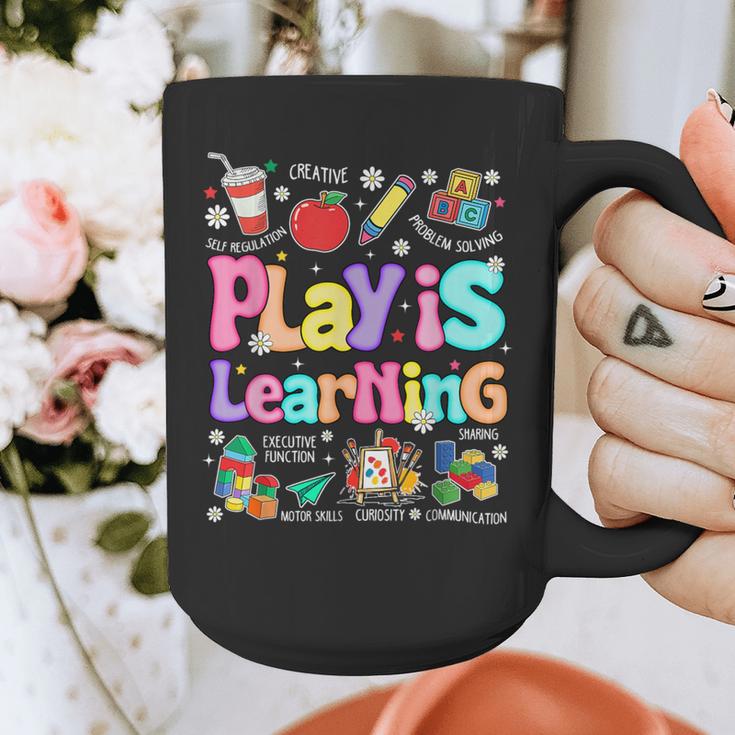 Play Is Learning Educational Teacher Women Graphic Print Coffee Mug, funny design