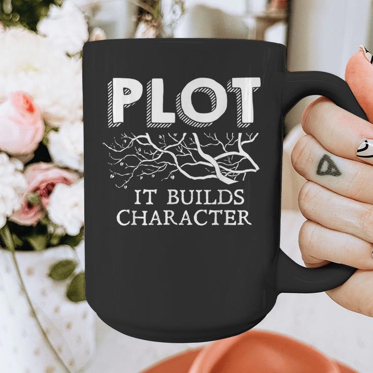 Plot It Builds Character Book Reading Teacher Graphic Print Coffee Mug, funny design Plot It Builds Character Book Reading Teacher Graphic Print Coffee Mug, funny design