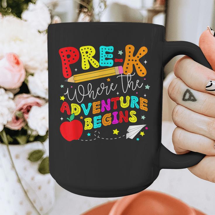 Pre-k Where The Adventure Begins First Day Of Prek Teacher Graphic Print Coffee Mug, funny design Pre-k Where The Adventure Begins First Day Of Prek Teacher Graphic Print Coffee Mug, funny design