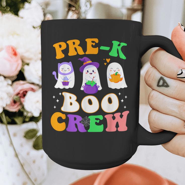 Pre-K Boo Crew Cute Ghost Halloween Costume Teacher Student For Men Women Kids Graphic Print Coffee Mug, funny design
