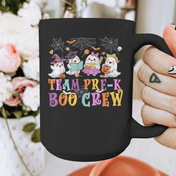 Pre-K Boo Crew Ghost Halloween Teacher Student Graphic Print Coffee Mug, funny design Pre-K Boo Crew Ghost Halloween Teacher Student Graphic Print Coffee Mug, funny design