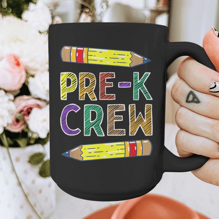 Pre-K Crew PreK Teachers Back To School Graphic Print Coffee Mug, funny design