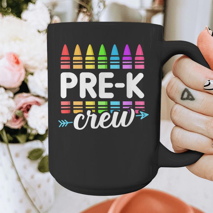 Pre-K Crew Teacher Team Squad Hello Back School Graduation Graphic Print Coffee Mug, funny design Pre-K Crew Teacher Team Squad Hello Back School Graduation Graphic Print Coffee Mug, funny design