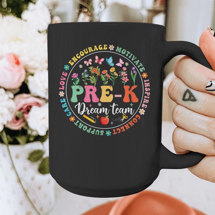 Pre-K Dream Team Back To School Teacher Flower Graphic Print Coffee Mug, funny design Pre-K Dream Team Back To School Teacher Flower Graphic Print Coffee Mug, funny design