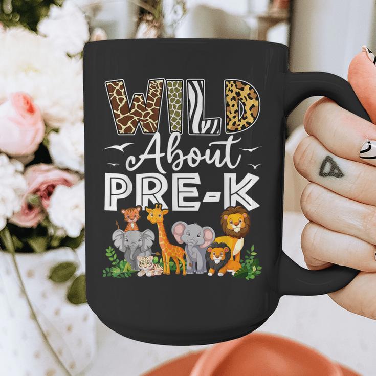 Pre-k Teacher Kids Back To School Wild About Pre-k Graphic Print Coffee Mug, funny design