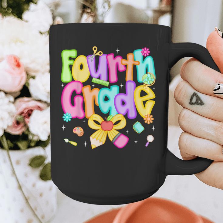 Preppy Fourth Grade Back To School 4th Grade Teacher Girls Graphic Print Coffee Mug, 4th Grade Teacher Gifts, funny design Preppy Fourth Grade Back To School 4th Grade Teacher Girls Graphic Print Coffee Mug, 4th Grade Teacher Gifts, funny design
