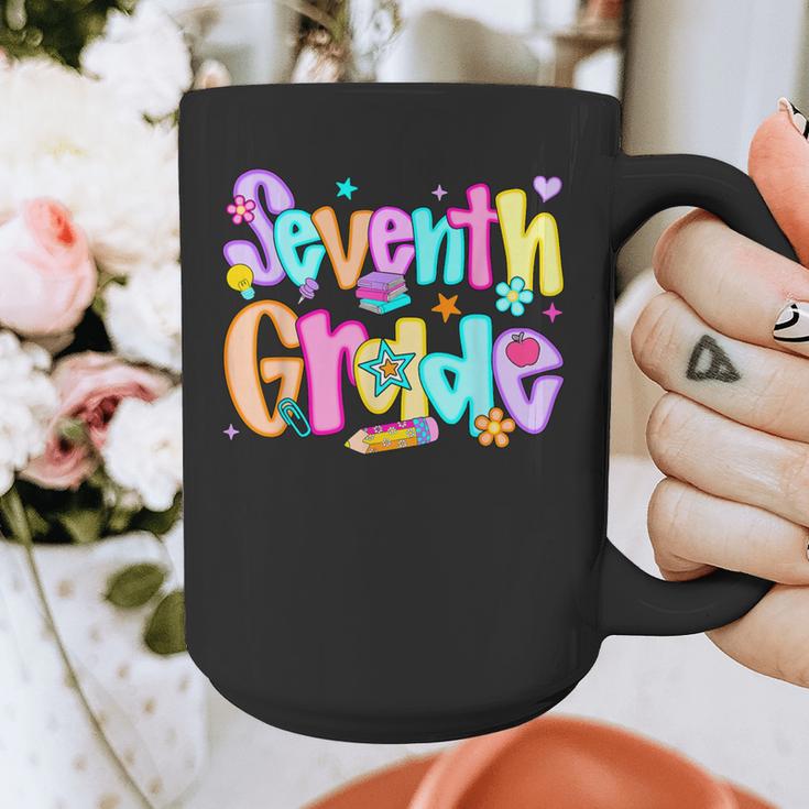 Preppy Seventh Grade Back To School 7th Grade Teachers Girls Graphic Print Coffee Mug, funny design Preppy Seventh Grade Back To School 7th Grade Teachers Girls Graphic Print Coffee Mug, funny design