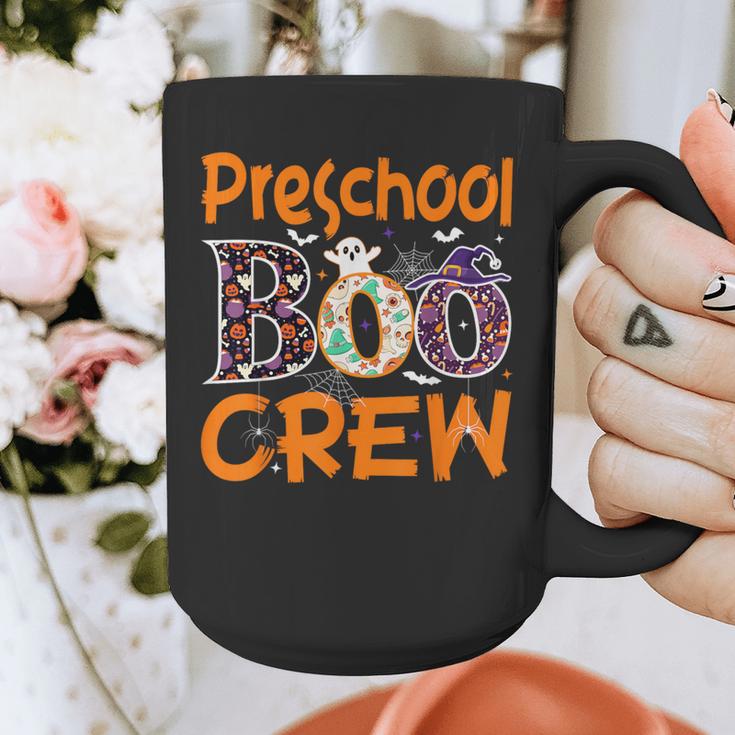 Preschool Boo Crew Preschool Halloween Teacher Graphic Print Coffee Mug, funny design
