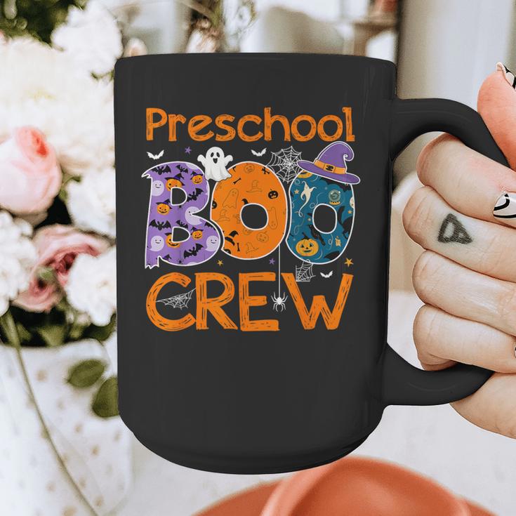 Preschool Boo Crew Preschool Halloween Teacher Kids Graphic Print Coffee Mug, funny design