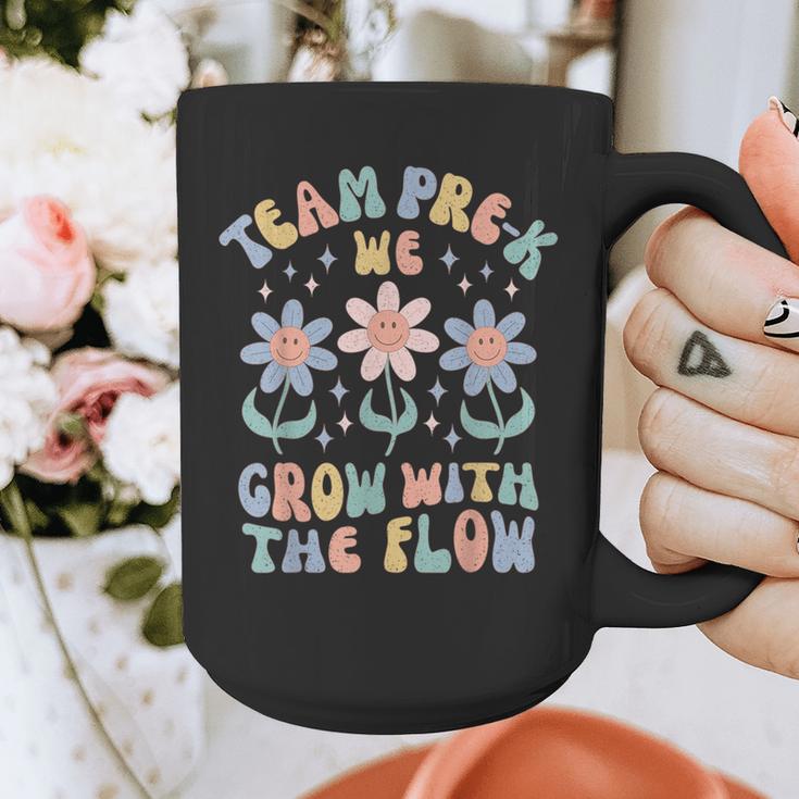 Preschool Teacher Appreciation Team Pre-K Grow With The Flow Graphic Print Coffee Mug, funny design Preschool Teacher Appreciation Team Pre-K Grow With The Flow Graphic Print Coffee Mug, funny design