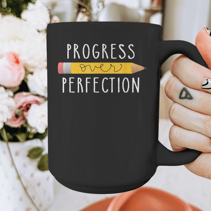 Progress Over Perfection Motivational Teacher Tee Graphic Print Coffee Mug, funny design Progress Over Perfection Motivational Teacher Tee Graphic Print Coffee Mug, funny design
