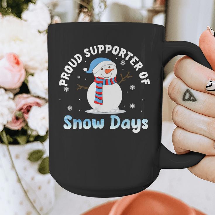 Proud Supporter Of Snow Days Teacher Graphic Print Coffee Mug, funny design