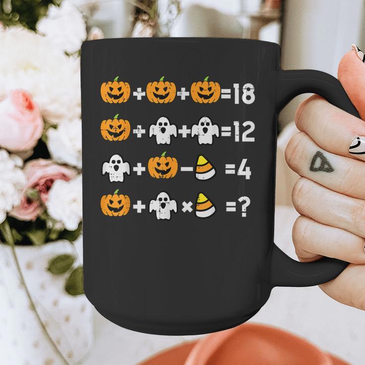 Pumpkin Ghost Equation Math Teacher Halloween Costume Graphic Print Coffee Mug, funny design Pumpkin Ghost Equation Math Teacher Halloween Costume Graphic Print Coffee Mug, funny design
