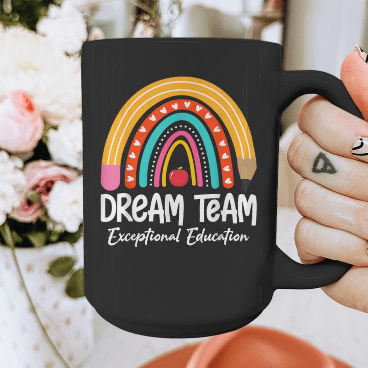 Rainbow Pencil Dream Exceptional Education Team SPED Teacher Graphic Print Coffee Mug, funny design