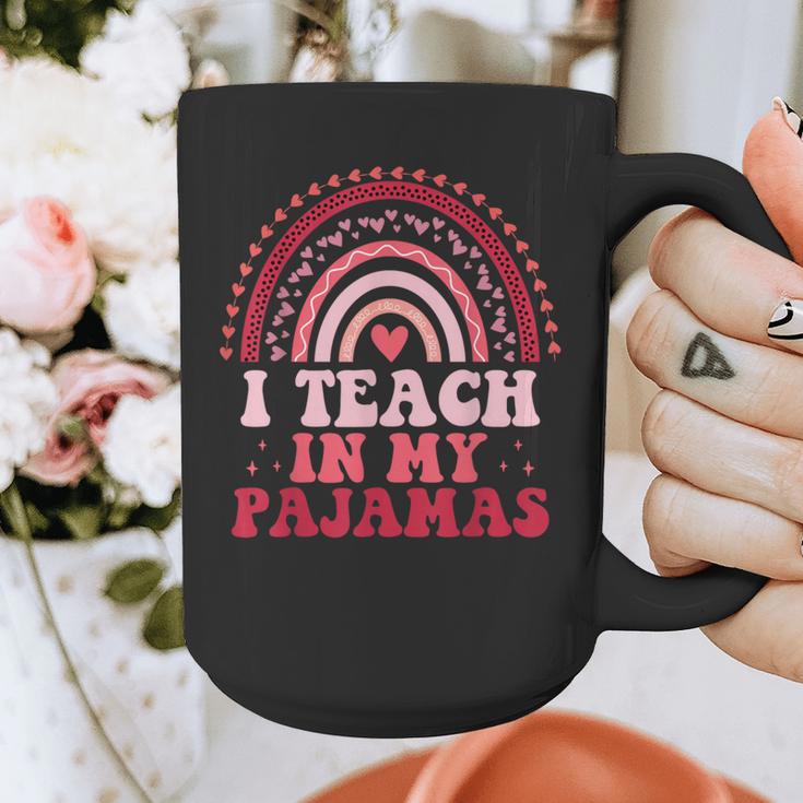 Rainbow Retro Homeschool Mom Teacher I Teach In My Pajamas Graphic Print Coffee Mug, Couple Gifts, funny design Rainbow Retro Homeschool Mom Teacher I Teach In My Pajamas Graphic Print Coffee Mug, Couple Gifts, funny design