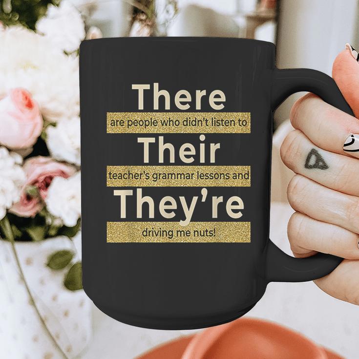 There Their They'Re T Shirt English Grammar Teacher For Men Women Graphic Print Coffee Mug, English Teacher Gifts, funny design