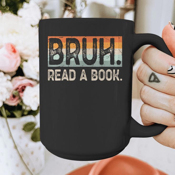 Read A Book Bruh Cool Ela English Teacher Reading Literature Graphic Print Coffee Mug, English Teacher Gifts, funny design