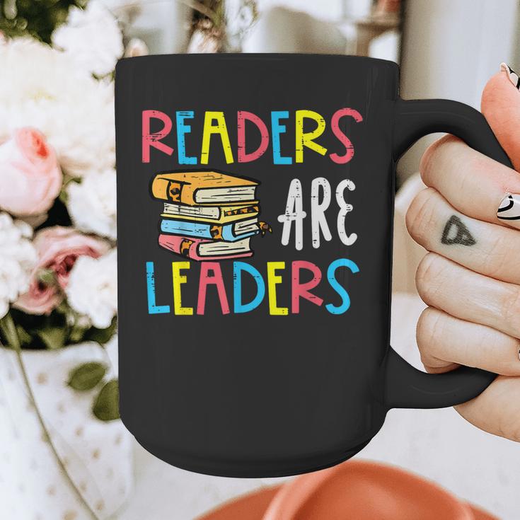 Readers Are Leaders Reading Book Lover Teacher Women Men Kid Graphic Print Coffee Mug, funny design