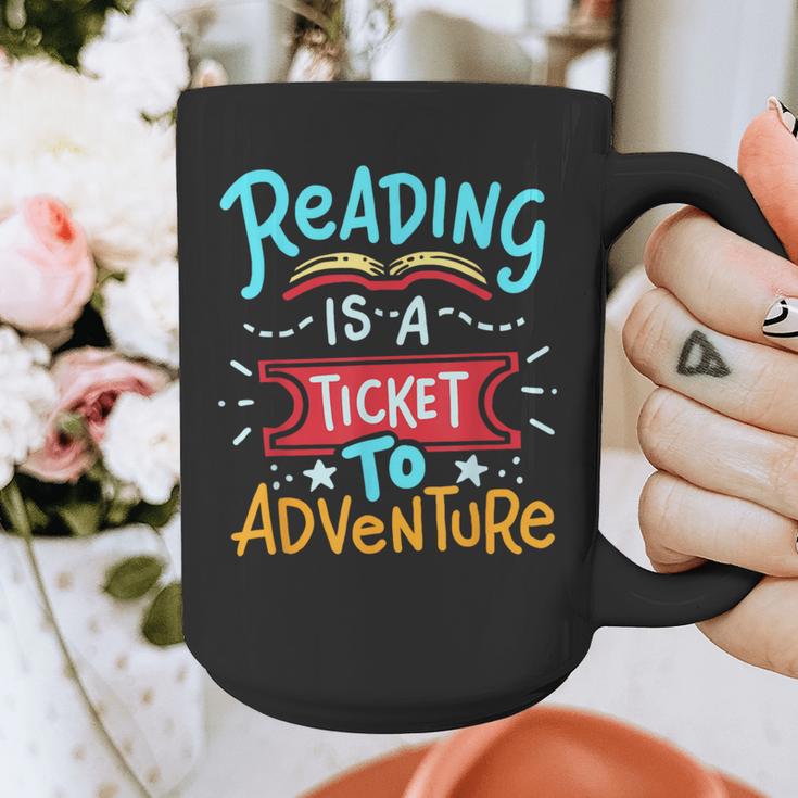 Reading Adventure Library Student Teacher Book Graphic Print Coffee Mug, funny design Reading Adventure Library Student Teacher Book Graphic Print Coffee Mug, funny design