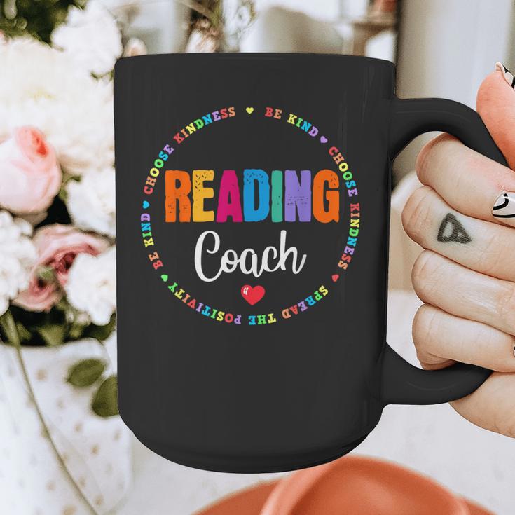 Reading Coach Teacher Interventionist Specialist Literacy Graphic Print Coffee Mug, funny design