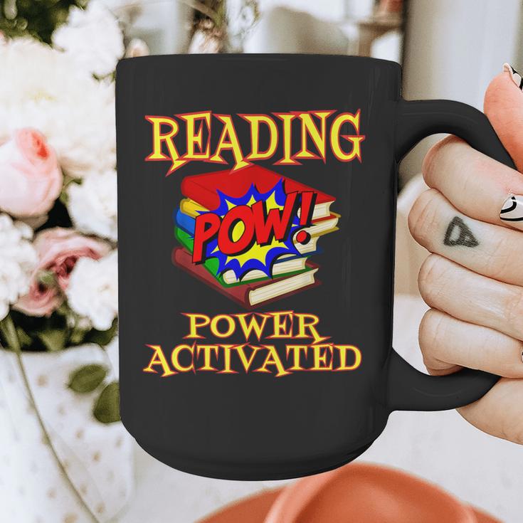 Reading Super Power Activated Superhero Teacher Or Student Men Women Girls Kids Graphic Print Coffee Mug, Super Teacher Gifts, funny design