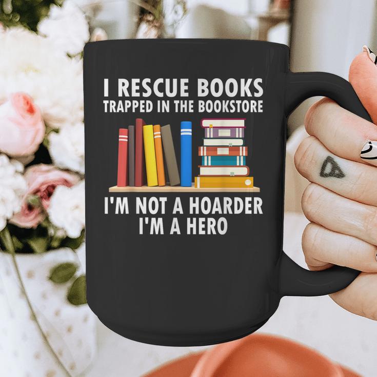 I Rescue Books Trapped In The Bookstore Book Teacher For Men Women Graphic Print Coffee Mug, funny design