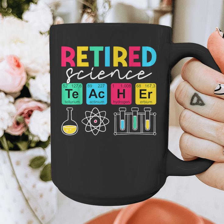 Retired Science Teacher Periodic Table Teacher Life Graphic Print Coffee Mug, Science Teacher Gifts, funny design