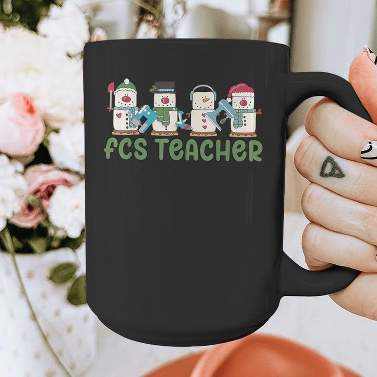 Retro Christmas Snowman FCS Teacher Family Consumer Science Graphic Print Coffee Mug, Science Teacher Gifts, funny design