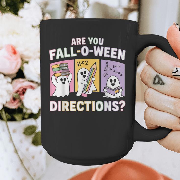 Retro Are You Fall O Ween Directions Teacher Halloween Ghost Graphic Print Coffee Mug, funny design Retro Are You Fall O Ween Directions Teacher Halloween Ghost Graphic Print Coffee Mug, funny design