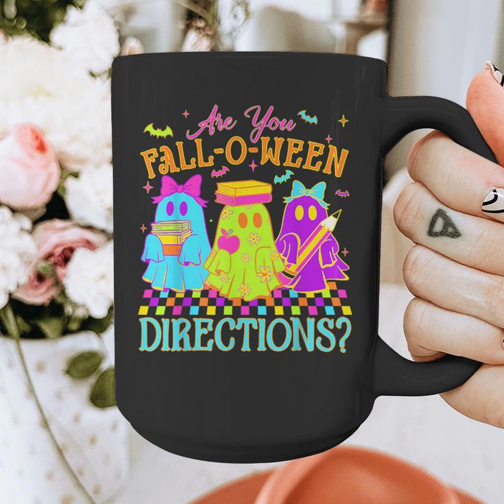 Retro Are You Falloween Direction Teacher Spooky Halloween Graphic Print Coffee Mug, funny design Retro Are You Falloween Direction Teacher Spooky Halloween Graphic Print Coffee Mug, funny design