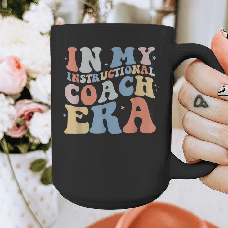 Retro Groovy In My Instructional Coach Era Teacher Graphic Print Coffee Mug, Groovy Teacher Gifts, funny design