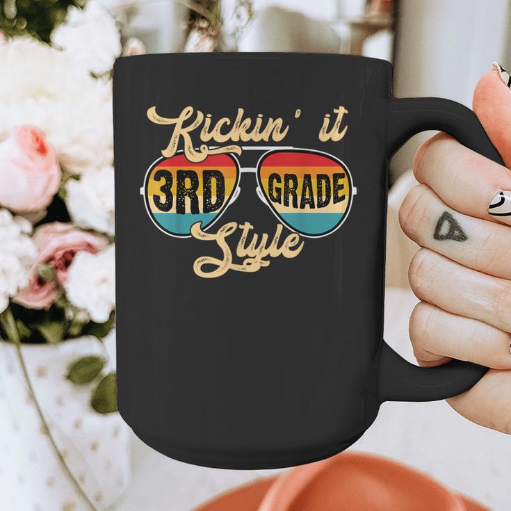 Retro Kickin It 3rd Grade Style Teacher Back To School Men Women Graphic Print Coffee Mug, funny design Retro Kickin It 3rd Grade Style Teacher Back To School Men Women Graphic Print Coffee Mug, funny design