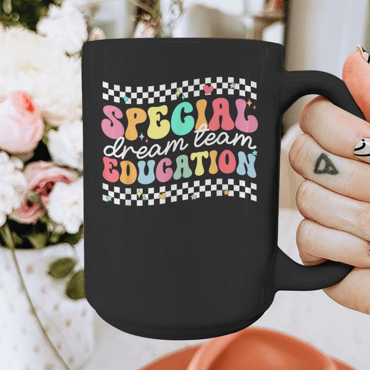 Retro Special Education Squad Groovy Dream Team SPED Teacher Graphic Print Coffee Mug, Groovy Teacher Gifts, funny design Retro Special Education Squad Groovy Dream Team SPED Teacher Graphic Print Coffee Mug, Groovy Teacher Gifts, funny design