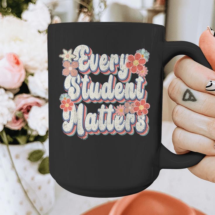 Retro Vintage Every Student Matters Teacher Paraprofessional Graphic Print Coffee Mug, funny design Retro Vintage Every Student Matters Teacher Paraprofessional Graphic Print Coffee Mug, funny design