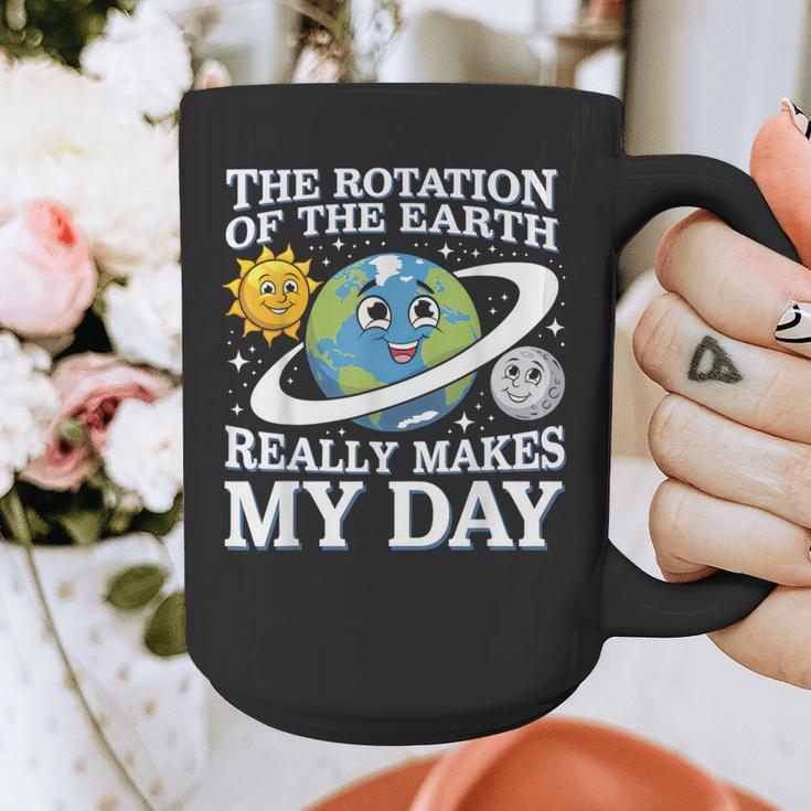 Rotation Of Earth Science Teacher Earth Day Men Women Graphic Print Coffee Mug, Science Teacher Gifts, funny design