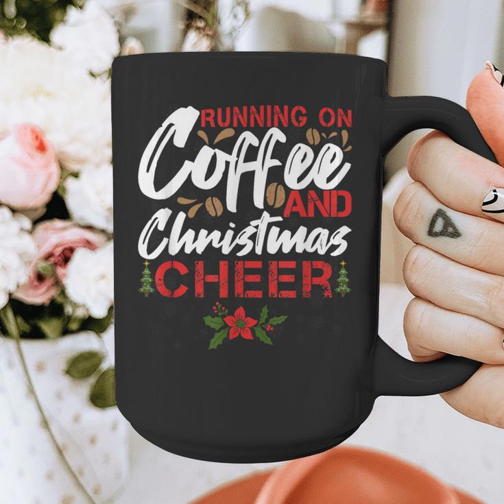 Running On Coffee And Christmas Cheer Lover Teacher For Men Women Kids Graphic Print Coffee Mug, funny design Running On Coffee And Christmas Cheer Lover Teacher For Men Women Kids Graphic Print Coffee Mug, funny design