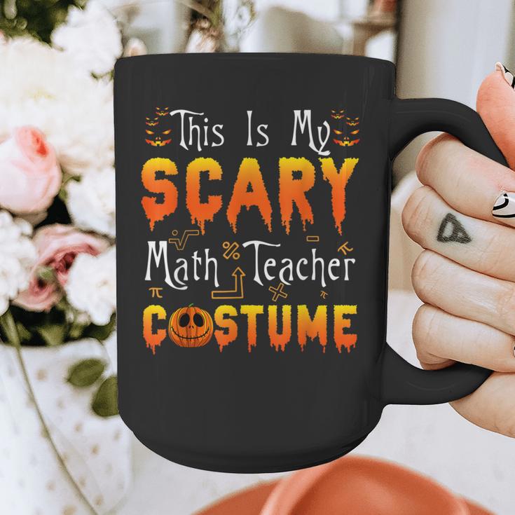 This Is My Scary Math Teacher Costume Halloween Graphic Print Coffee Mug, funny design