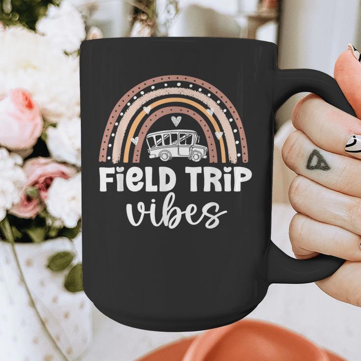 School Bus Trip Vibes Students Teachers Students Field Trip Graphic Print Coffee Mug, funny design
