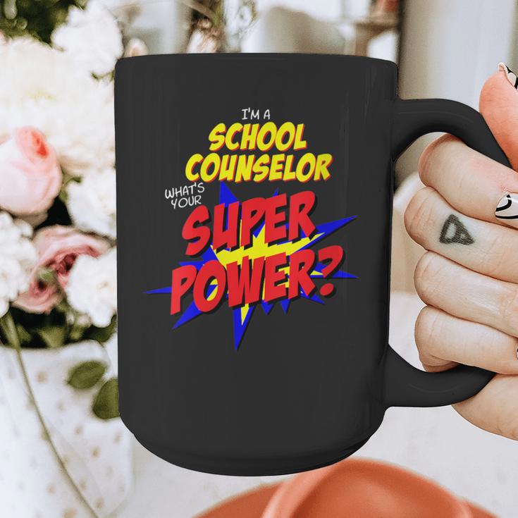 School Counselor Teacher Superhero Superpower Comic Book Graphic Print Coffee Mug, funny design School Counselor Teacher Superhero Superpower Comic Book Graphic Print Coffee Mug, funny design