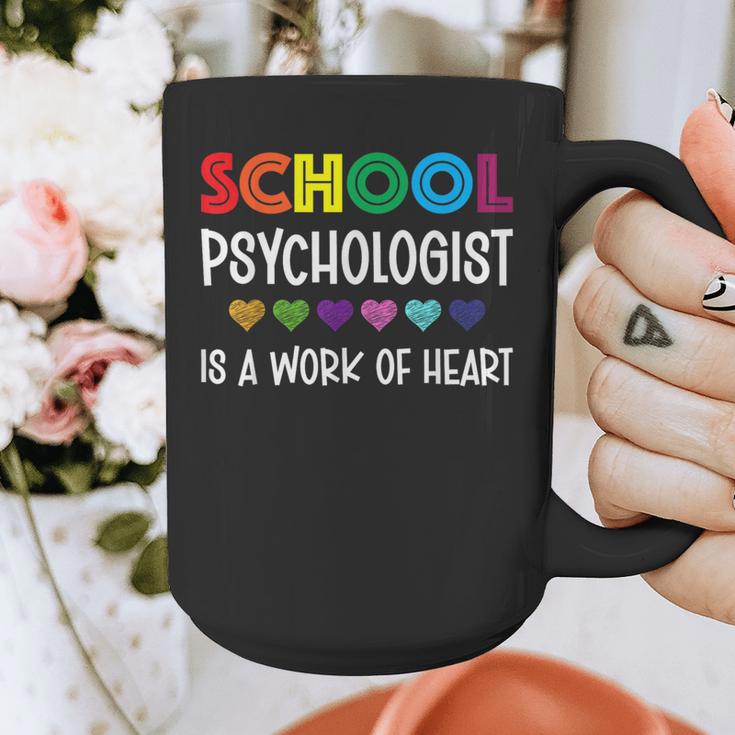 School Psychologist Is a Work Of Heart Teacher LSSP Doctor Graphic Print Coffee Mug, funny design School Psychologist Is a Work Of Heart Teacher LSSP Doctor Graphic Print Coffee Mug, funny design